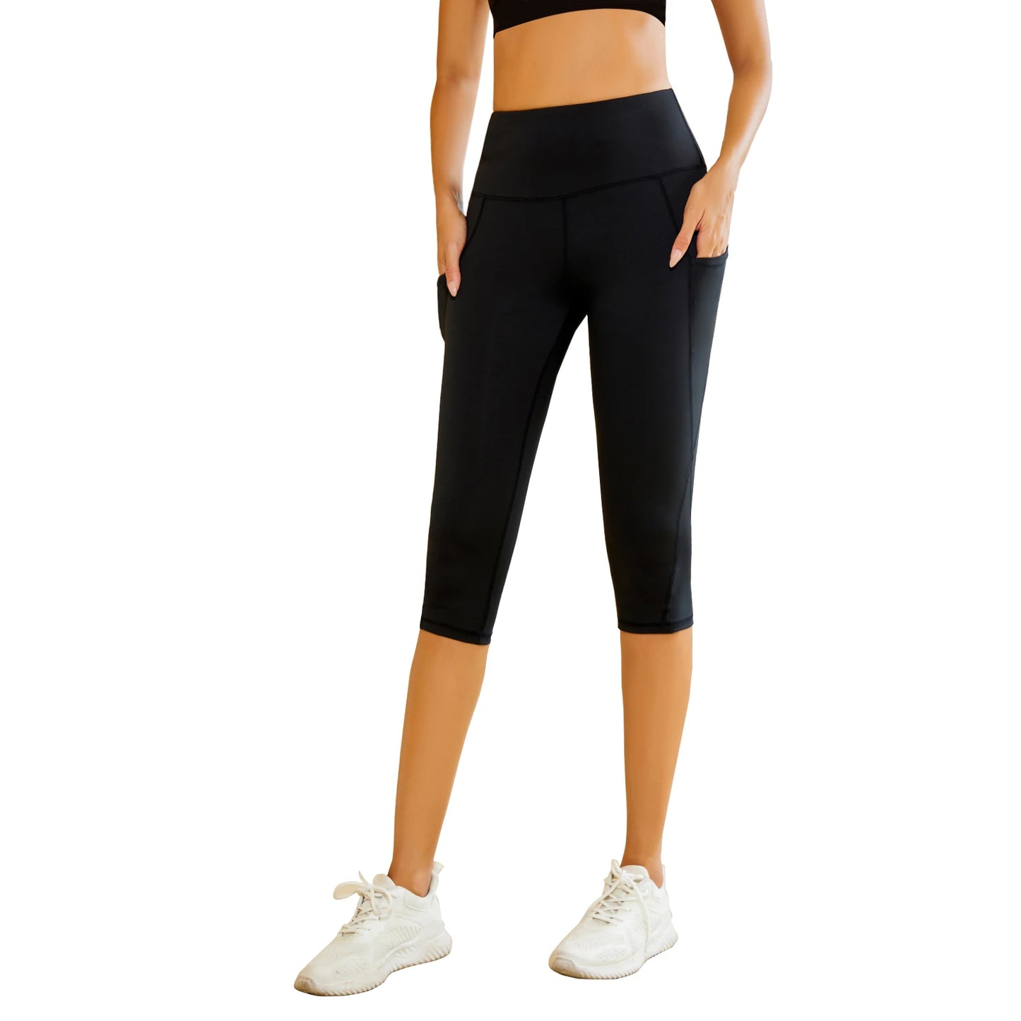 2 Piece Yoga Leggings With Tummy Tightening Elasticity
