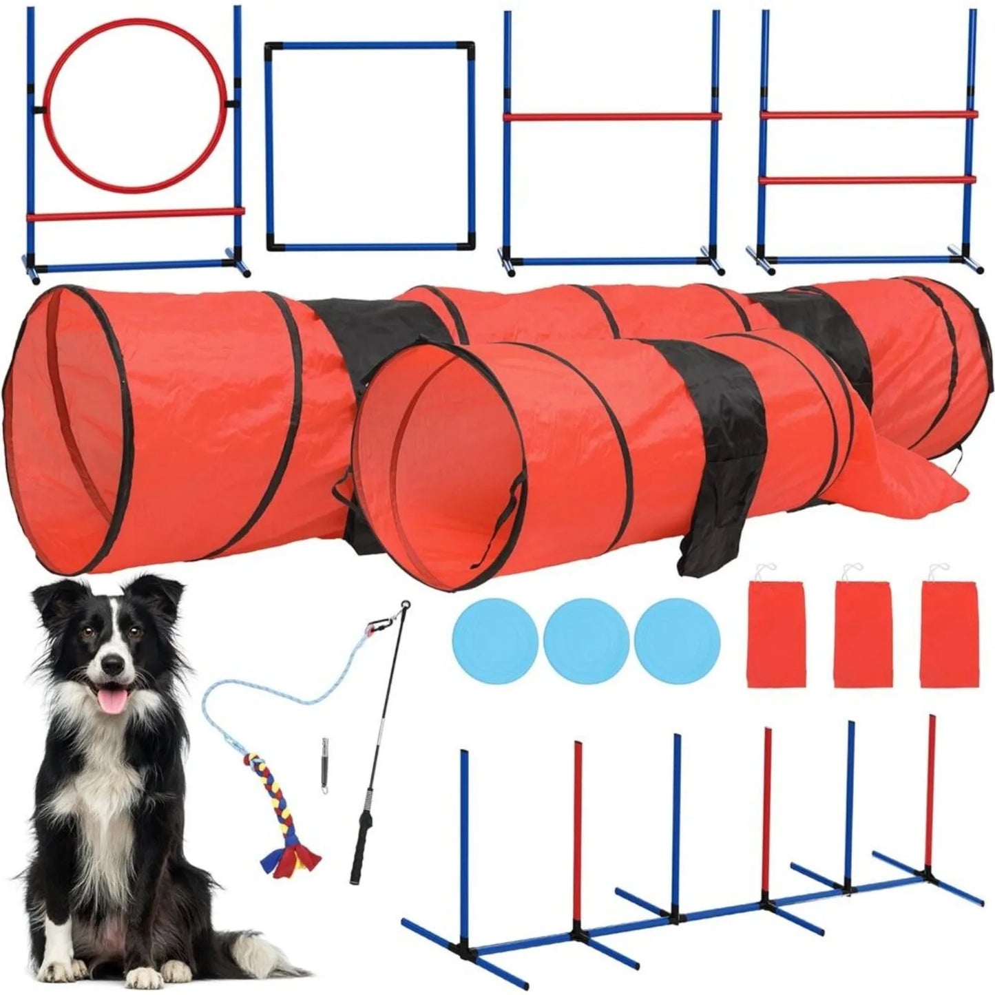 US Dog Agility Training Equipment Kit