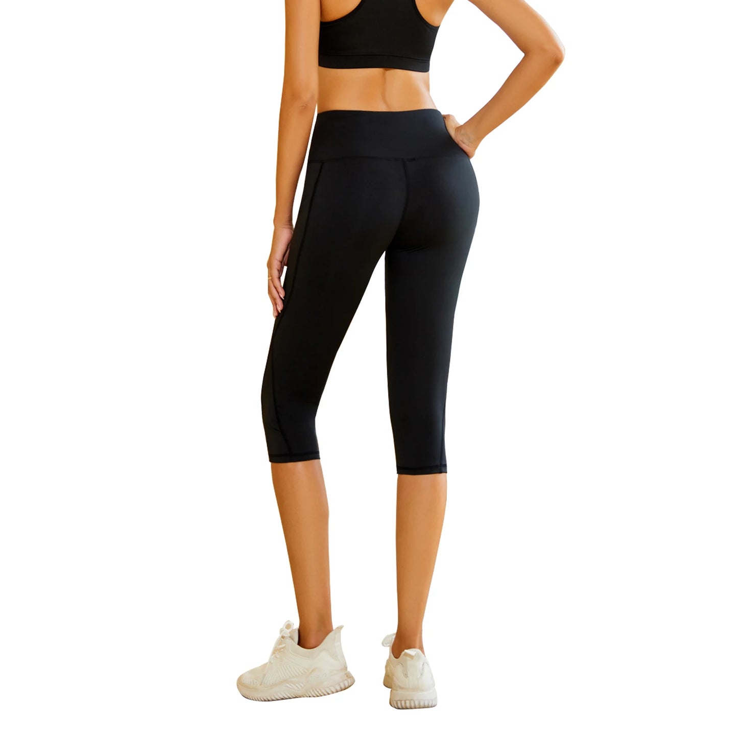 2 Piece Yoga Leggings With Tummy Tightening Elasticity