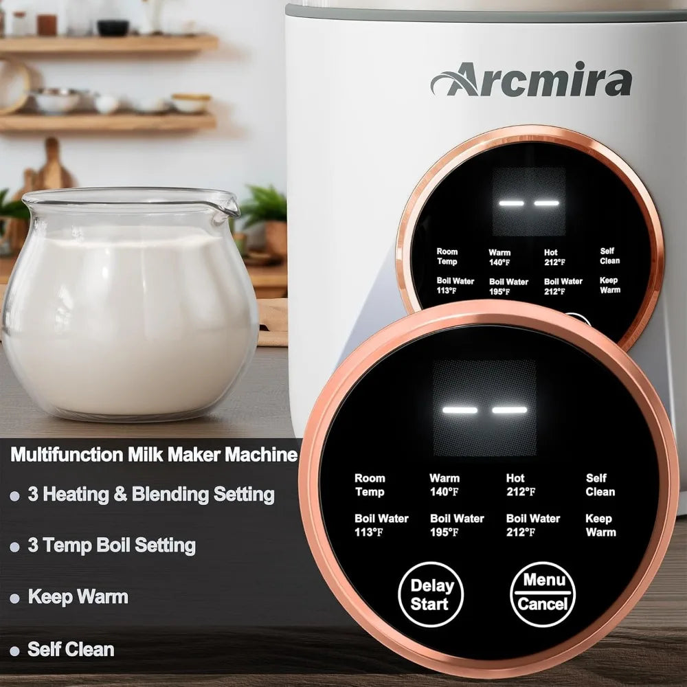 Automatic Nut Milk Maker, Oat, Soy, For Dairy Free Beverages