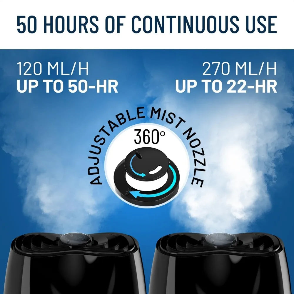 Cool Mist Humidifiers for Home (6L Water Tank) Diffuser