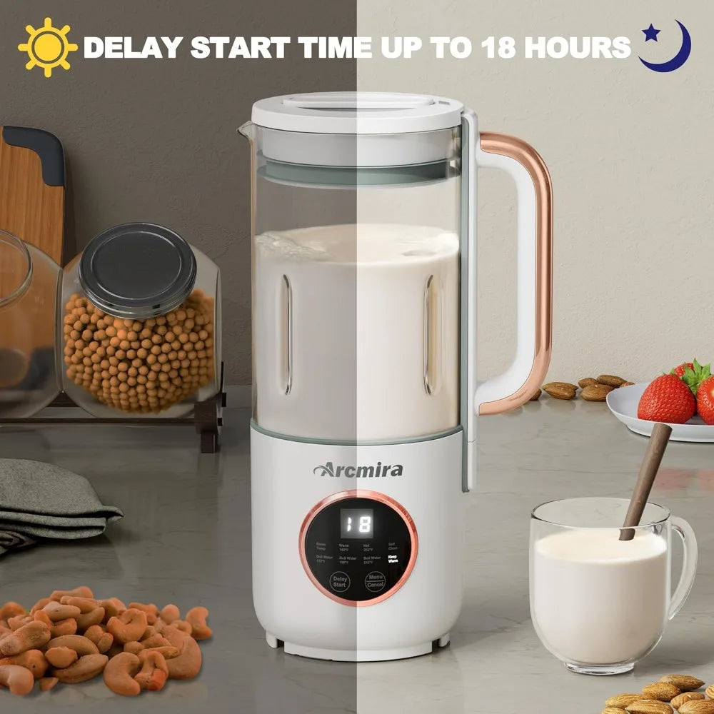 Automatic Nut Milk Maker, Oat, Soy, For Dairy Free Beverages