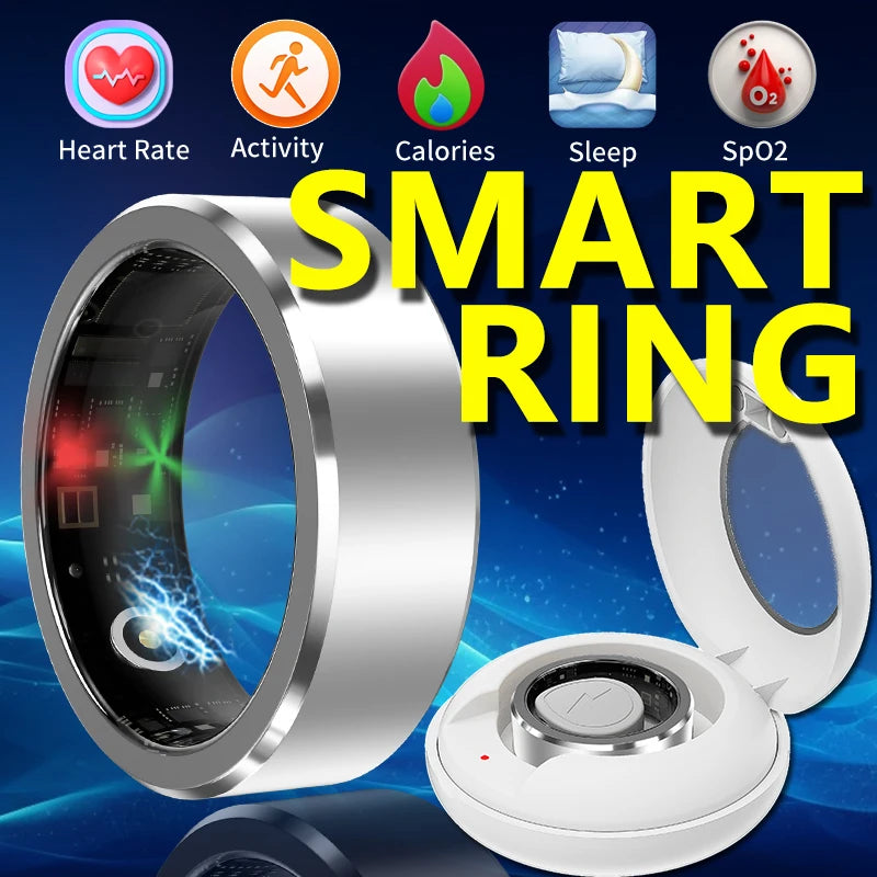 2024New Smart Ring With Charging Compartment