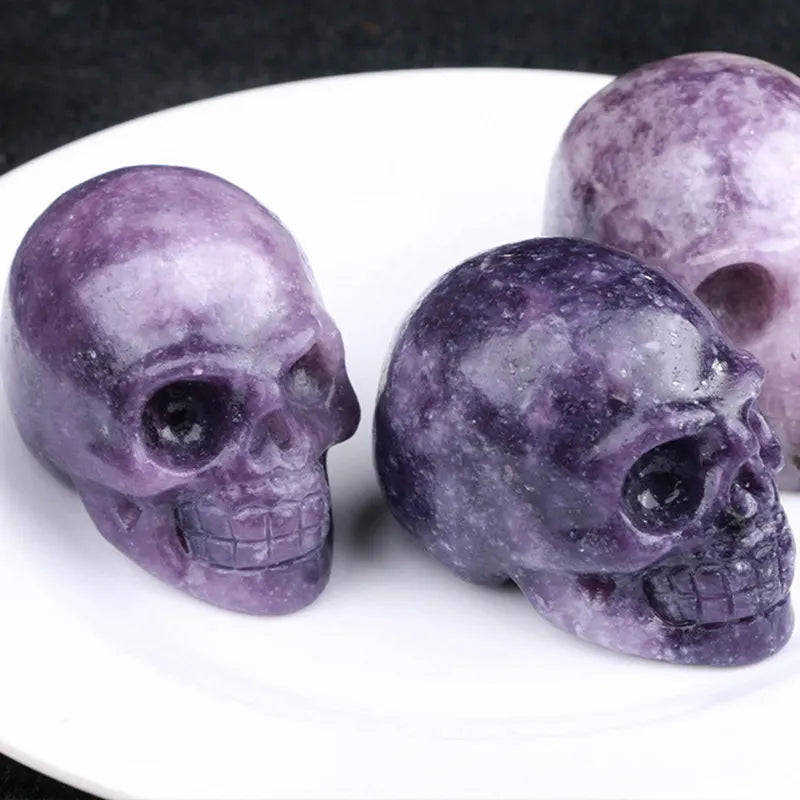 2" Natural Dream Amethyst Crystal Ghost Skull