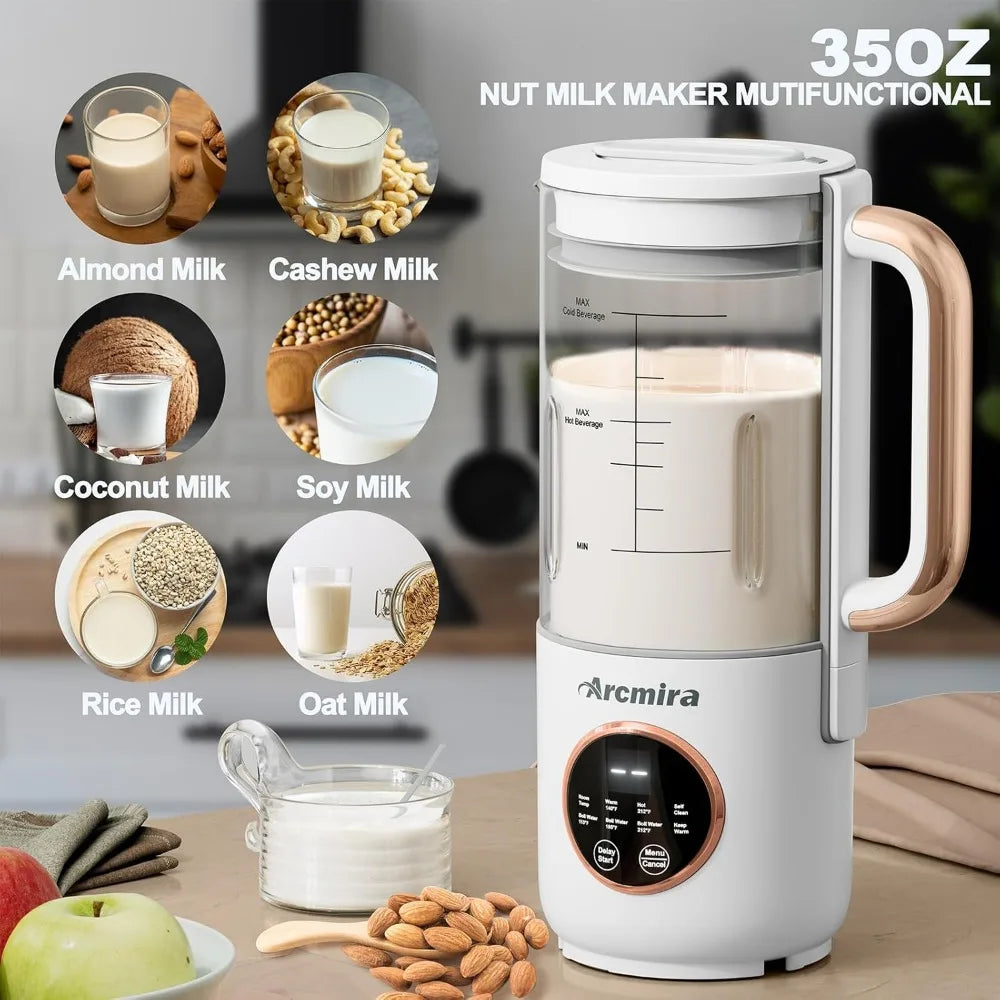 Automatic Nut Milk Maker, Oat, Soy, For Dairy Free Beverages