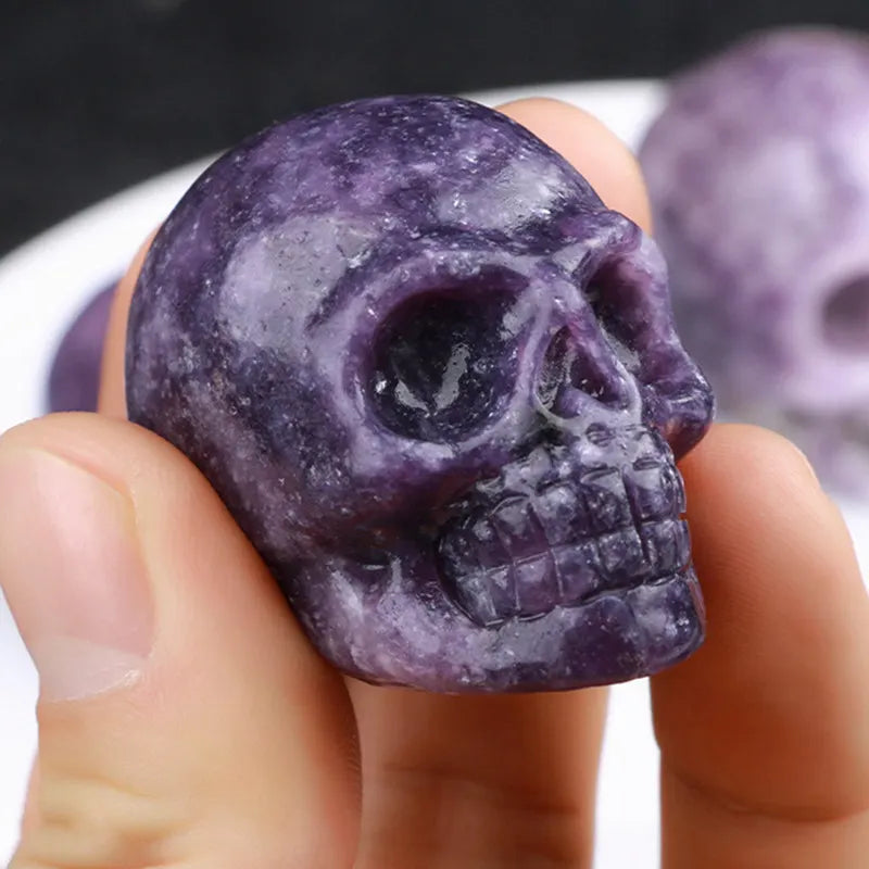 2" Natural Dream Amethyst Crystal Ghost Skull