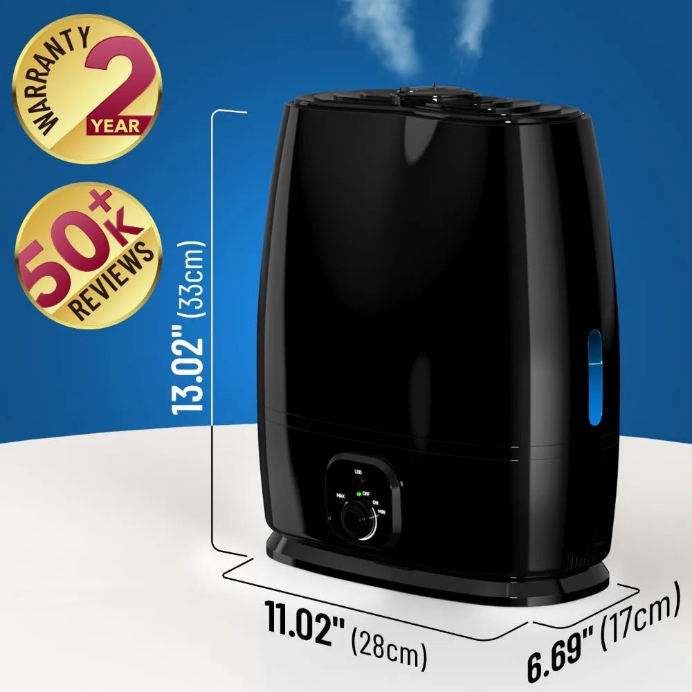 Cool Mist Humidifiers for Home (6L Water Tank) Diffuser