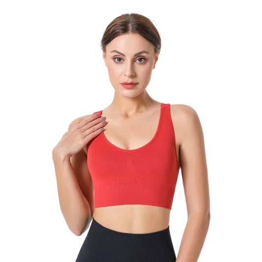 Wireless Push-up Bra, Gym Sportswear, Fitness Top, Yoga Underwear