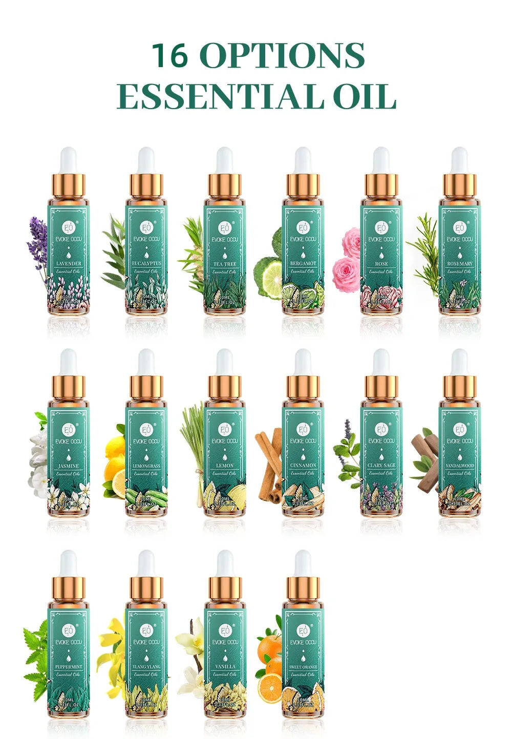 16 Set Pure Essential oils ,100% Nature Undiluted