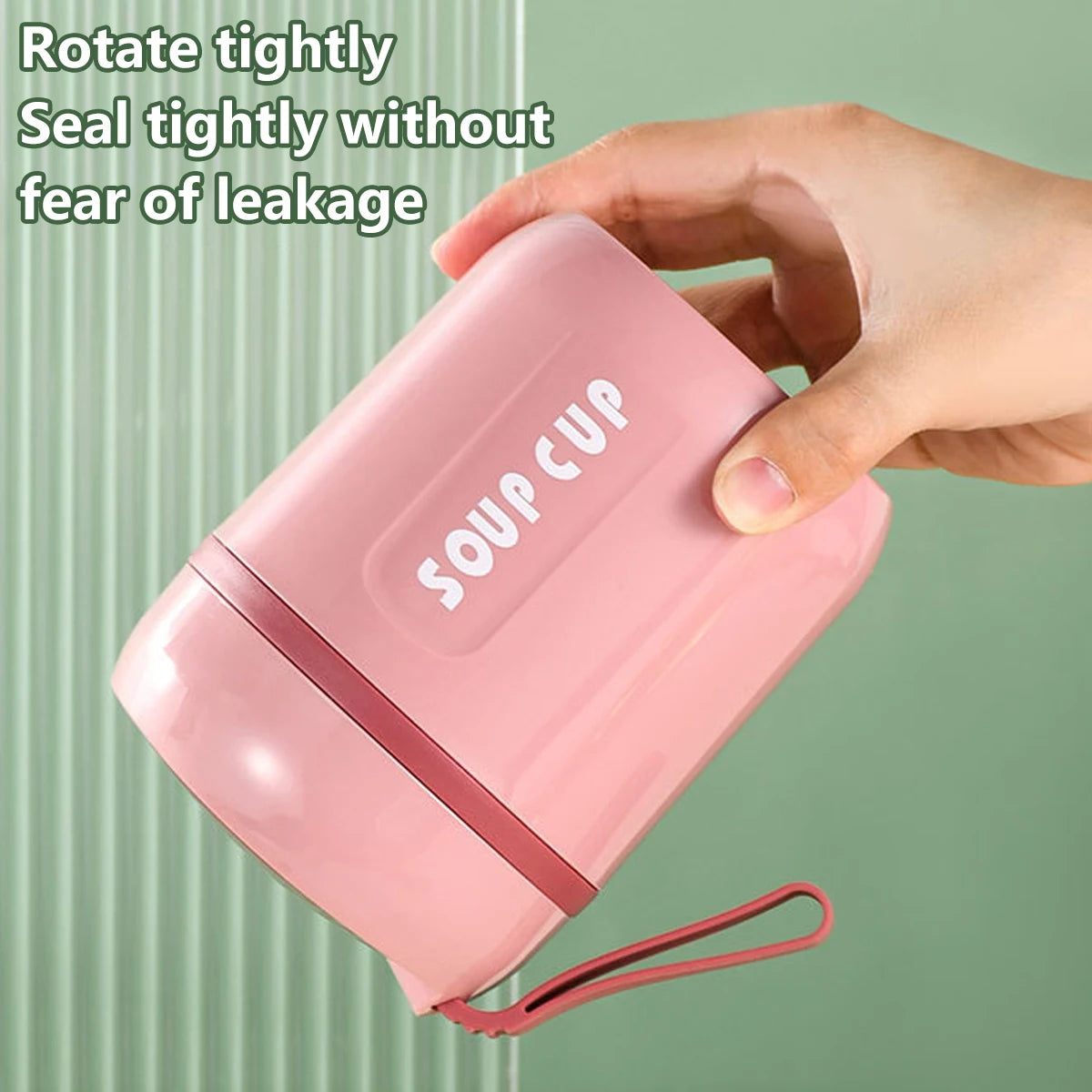 480ml Mini Thermal Lunch Box Stainless Steel Container with Spoon