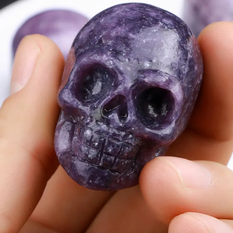 2" Natural Dream Amethyst Crystal Ghost Skull