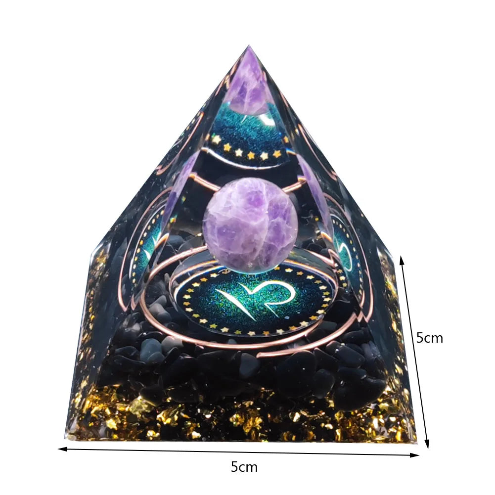 Energy Generator Orgone Pyramid Healing Crystals