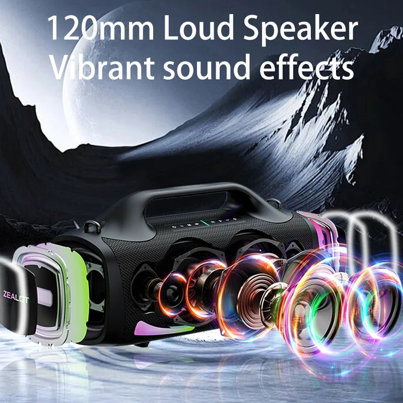 100W Wireless speaker, Outdoor Portable Subwoofer Speaker