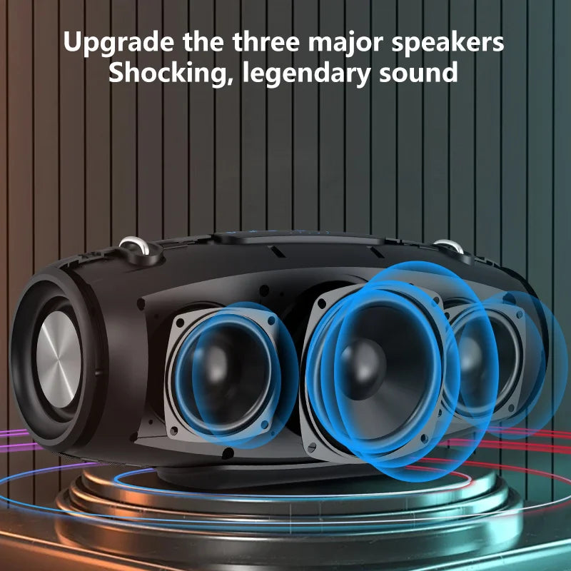 Wireless Speaker With Shoulder Strap, Outdoor, Waterproof, Portable