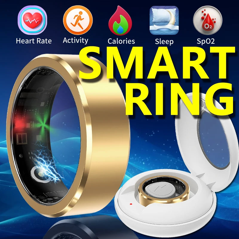 2024New Smart Ring With Charging Compartment