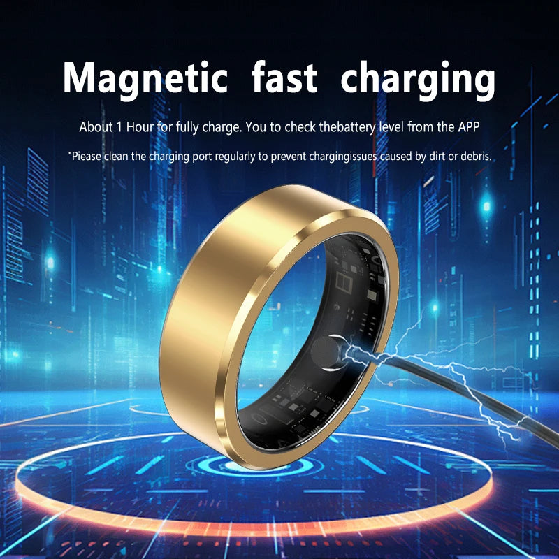 2024New Smart Ring With Charging Compartment