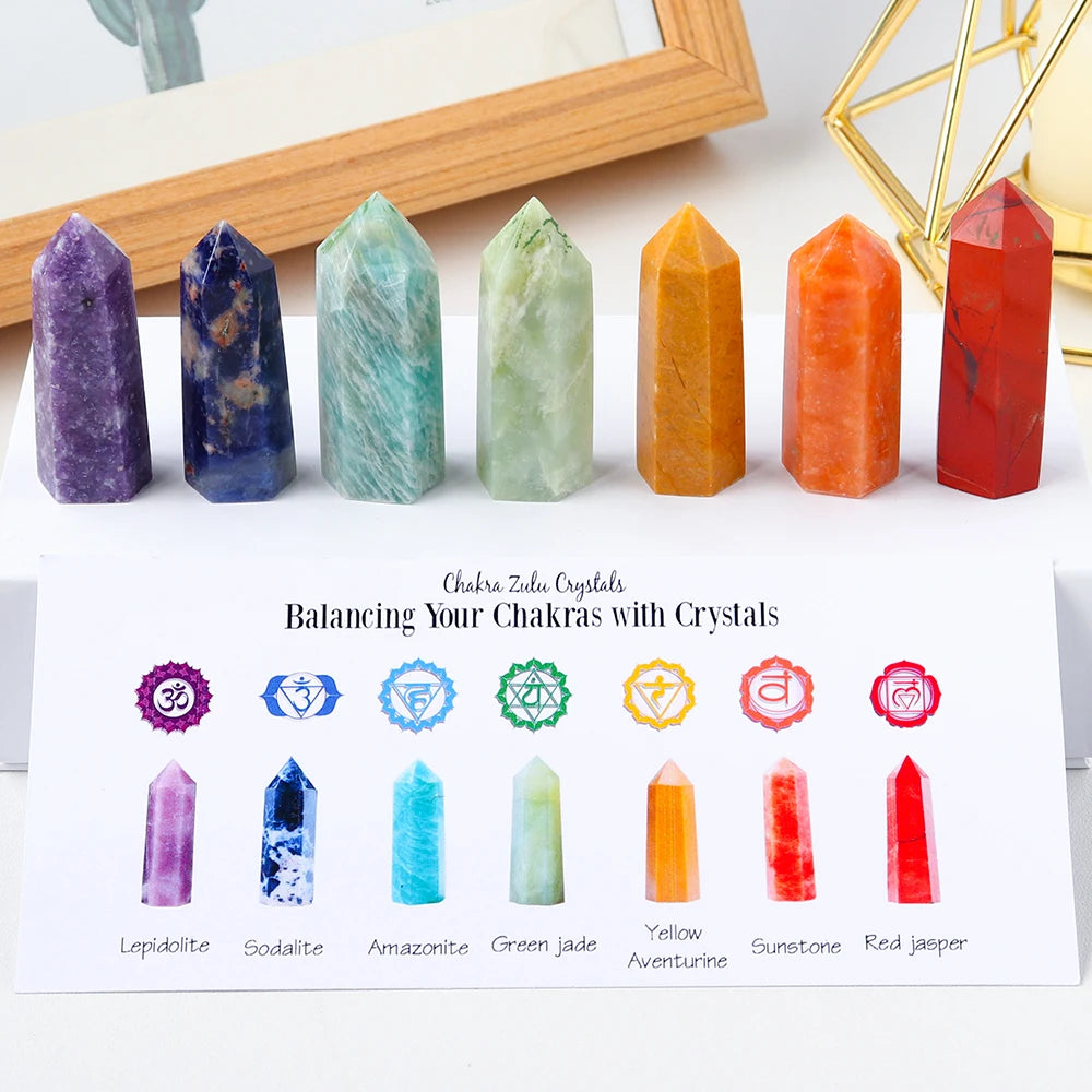 1set Natural Stone Chakra Set